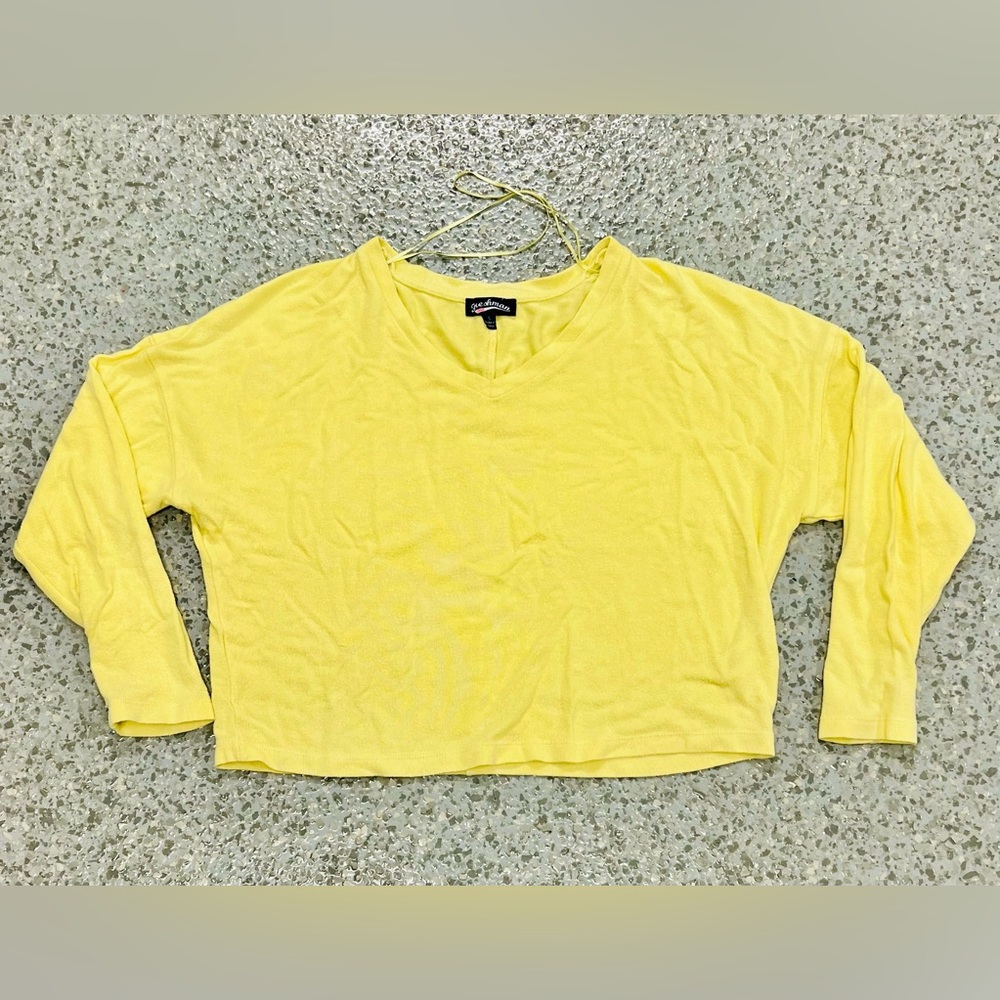 FRESHMAN Sweatshirt for Womens. Size Small, Color Yellow.